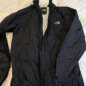 Classic Black North Face Rain Coat